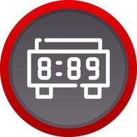 Digital Clock Creative Icon Design vector