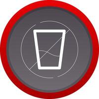 No Soft Drink Creative Icon Design vector