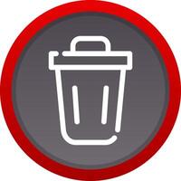 Trash Bin Creative Icon Design vector