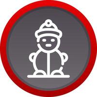 Snowman Creative Icon Design vector