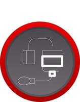 Sphygmomanometer Creative Icon Design vector
