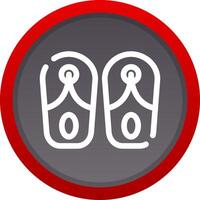 Slippers Creative Icon Design vector