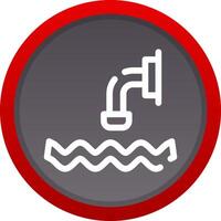 Waste Water Creative Icon Design vector