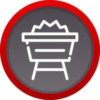 Mine Cart Creative Icon Design vector