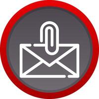 Attach File Email Creative Icon Design vector