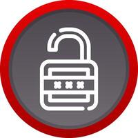 Lock Open Creative Icon Design vector