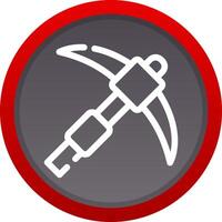 Pickaxe Creative Icon Design vector