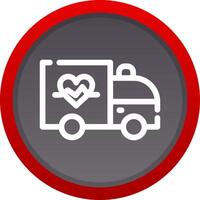 Ambulance Creative Icon Design vector