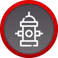 Fire Hydrant Creative Icon Design vector