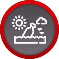Message In A Bottle Creative Icon Design vector