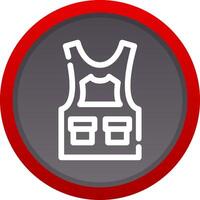 Bulletproof Vest Creative Icon Design vector