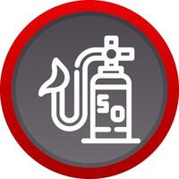 Oxygen Mask Creative Icon Design vector