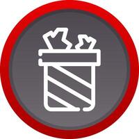 Trash Bin Creative Icon Design vector