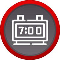 Digital Clock Creative Icon Design vector