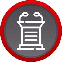 Lectern Creative Icon Design vector