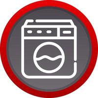 Washing Machine Creative Icon Design vector