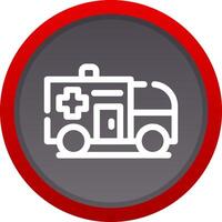 Ambulance Creative Icon Design vector