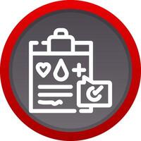 Medical Record Creative Icon Design vector