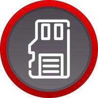 Sd Card Creative Icon Design vector