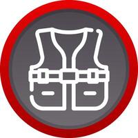 Life Jacket Creative Icon Design vector