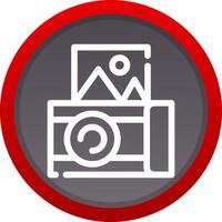 Instant Camera Creative Icon Design vector