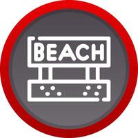 Beach Creative Icon Design vector