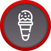 Ice Cream Cone Creative Icon Design vector