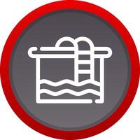 Swimming Pool Creative Icon Design vector