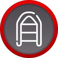 Inflatable Boat Creative Icon Design vector