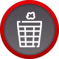 Trash Bin Creative Icon Design vector