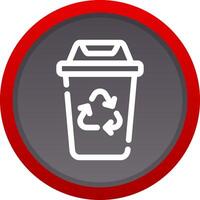 Recycling Bin Creative Icon Design vector