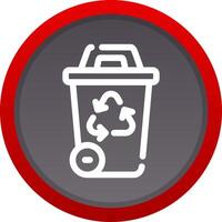 Recycling Bin Creative Icon Design vector