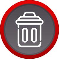 Trash Bin Creative Icon Design vector