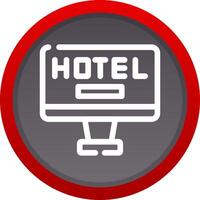 Online Booking Creative Icon Design vector