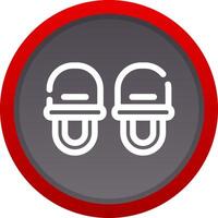 Slippers Creative Icon Design vector