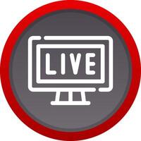 Live Streaming Creative Icon Design vector