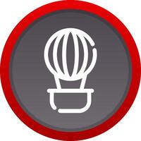 Hot Air Balloon Creative Icon Design vector