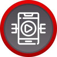 Live Streaming Creative Icon Design vector