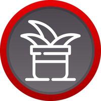 Plant Pot Creative Icon Design vector