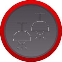 Ceiling Lamp Creative Icon Design vector