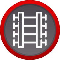 Train Tracks Creative Icon Design vector