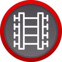 Train Tracks Creative Icon Design vector