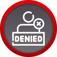 Denied Creative Icon Design vector