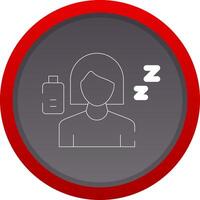 Fatigue Creative Icon Design vector