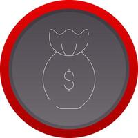 Money Bag Creative Icon Design vector