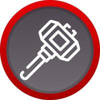 Hammer Creative Icon Design vector