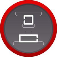 Press Machine Creative Icon Design vector