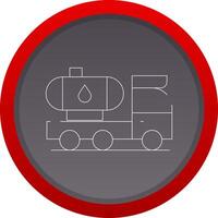 Tanker Truck Creative Icon Design vector