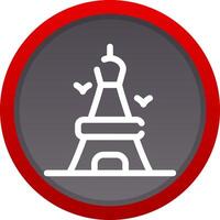 Eiffel Tower Creative Icon Design vector