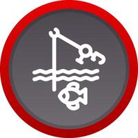 Fishing Holiday Creative Icon Design vector